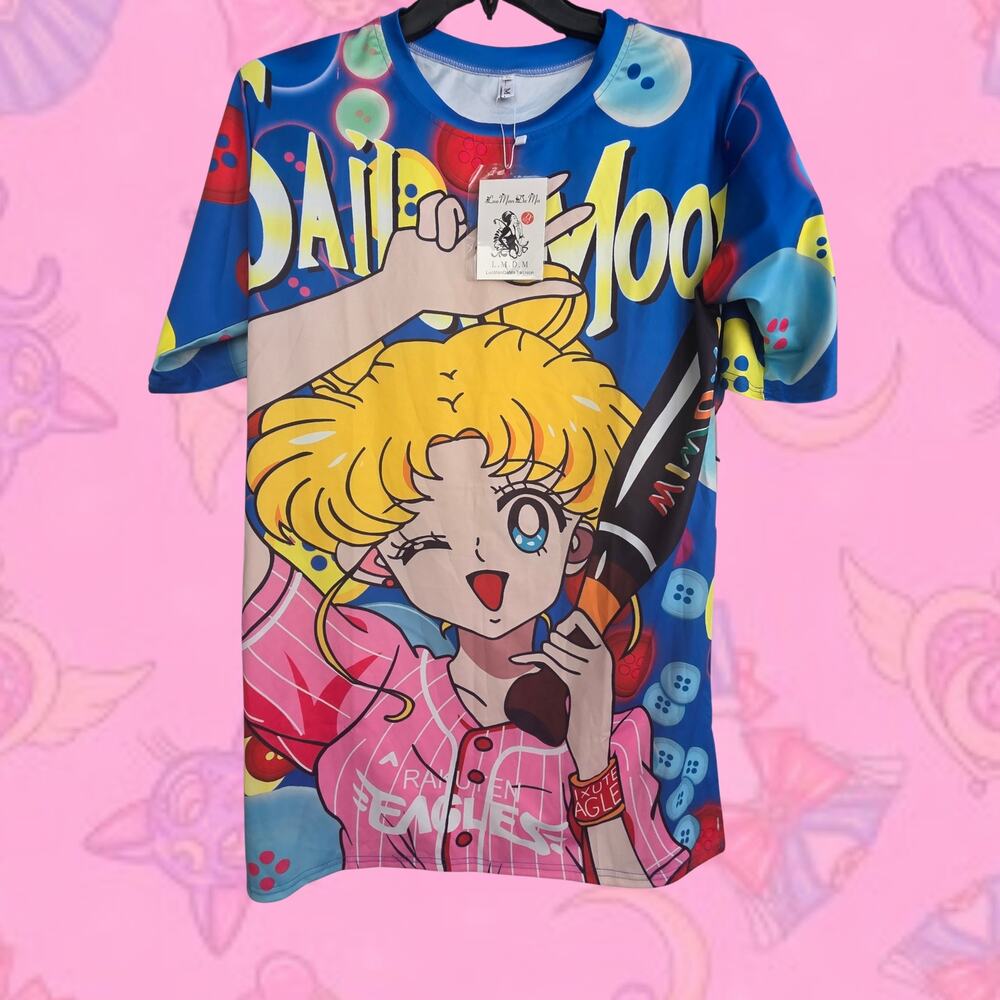 Sailor Moon Rakuten Eagles Baseball Graphic Dress Tshirt - NWT